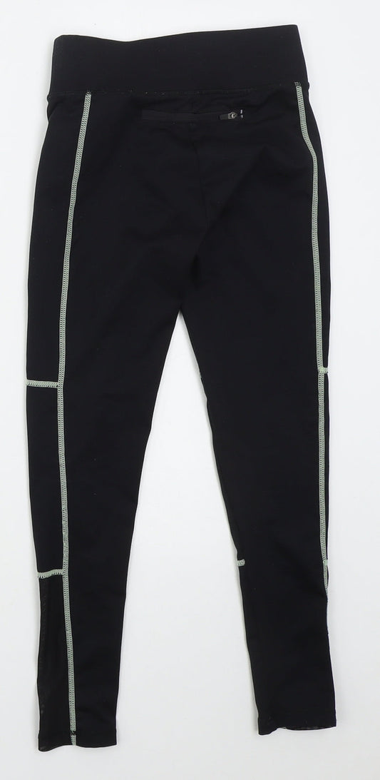 Dunnes Girls Black  Polyester Carrot Trousers Size 8-9 Years  Regular  - Better Faster Stronger