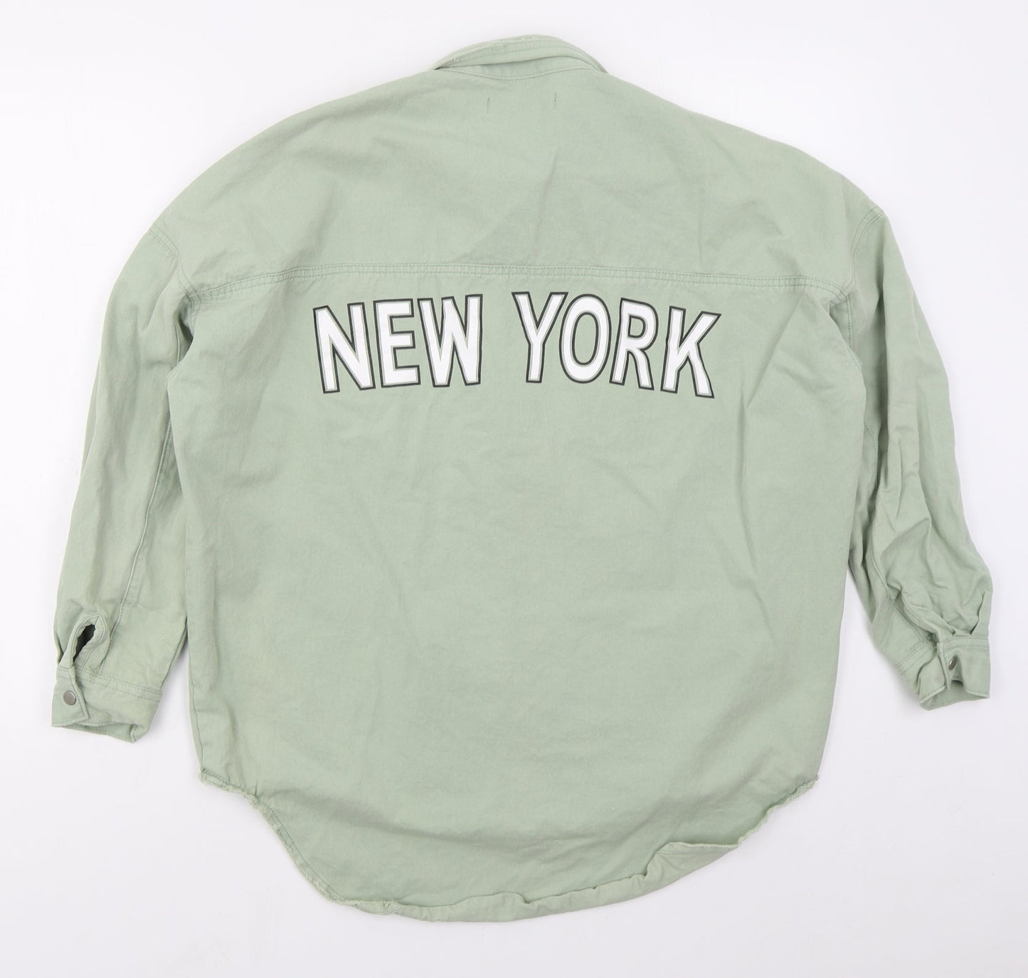 Missguided Womens Green   Jacket  Size 6  Button - New York