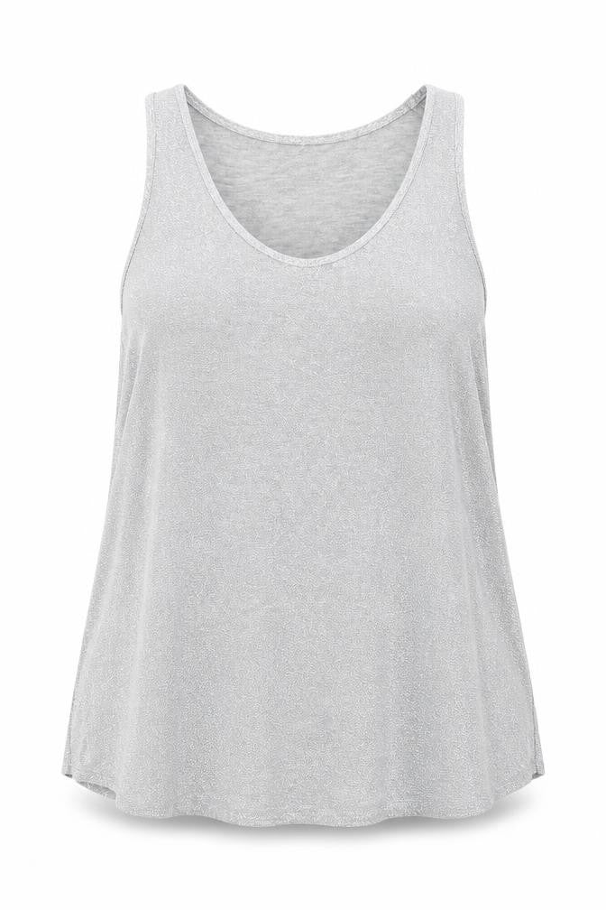 NEXT Womens Silver  Polyester Basic Tank Size 14 Round Neck