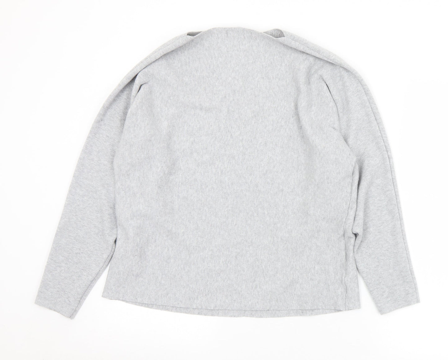 Dunnes Stores Womens Grey Boat Neck  Polyester Pullover Jumper Size M