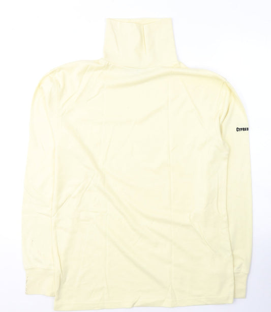 Cypress Point Mens Yellow  Polyester Pullover Sweatshirt Size L