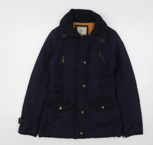 Brave Soul Womens Blue   Quilted Coat Size 8