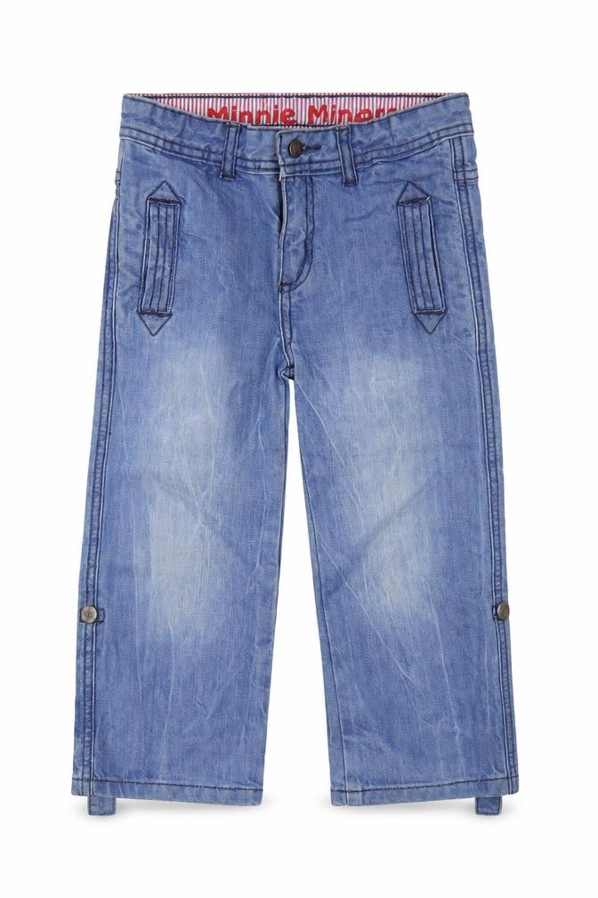 Minnie Mouse Boys Blue  Cotton Straight Jeans Size 2-3 Years  Regular Button