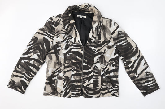 Brandex Womens Multicoloured Camouflage  Rain Coat Coat Size 14