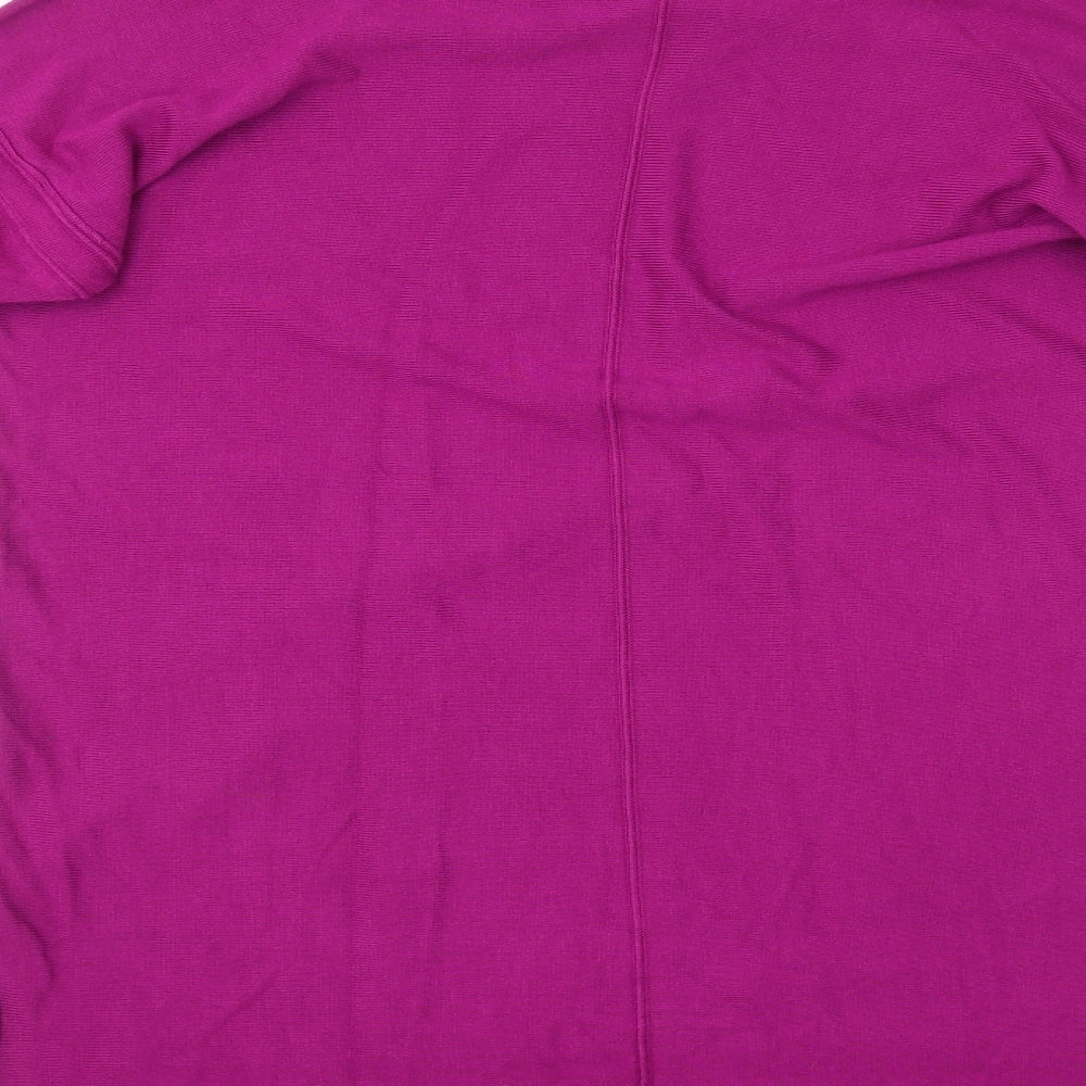 South Womens Pink Round Neck  Viscose Pullover Jumper Size 8