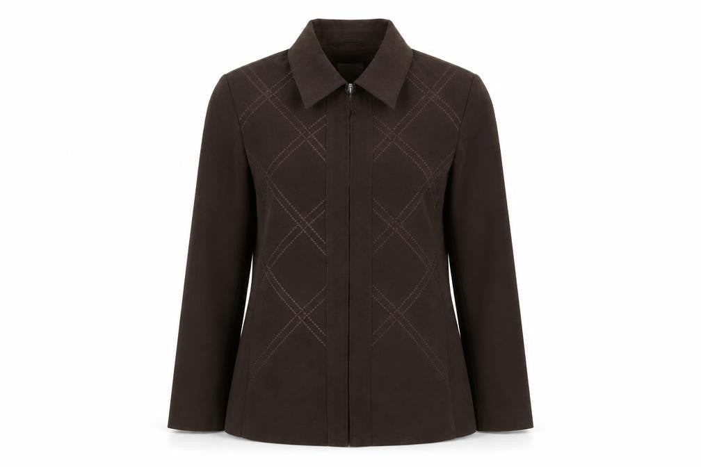 Classics Womens Brown   Jacket  Size 12  Zip