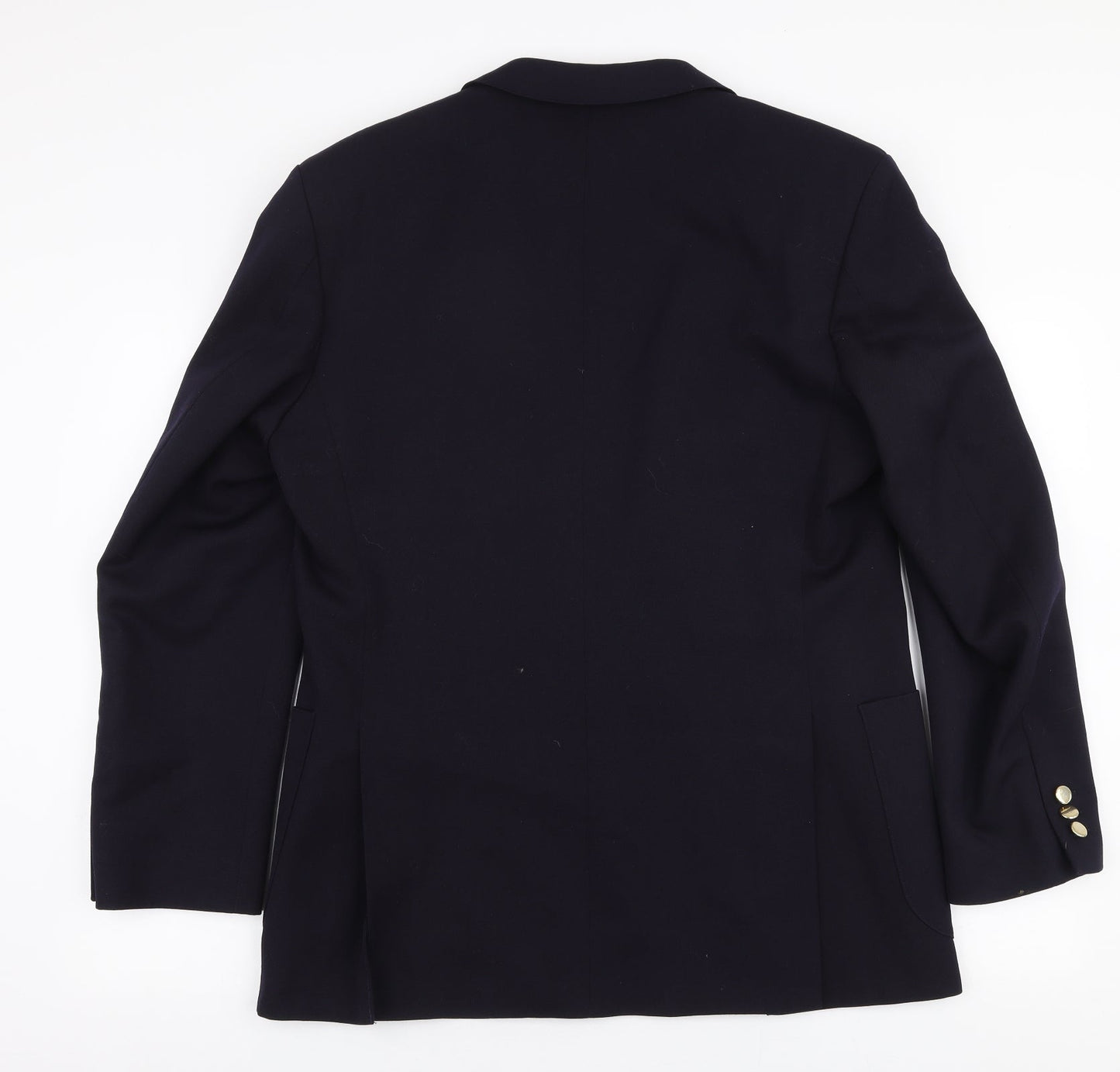 Michael Mayes Mens Blue  Wool Jacket Suit Jacket Size 40