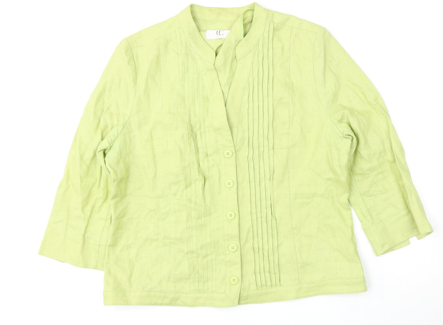 CC Womens Green   Jacket  Size M  Button