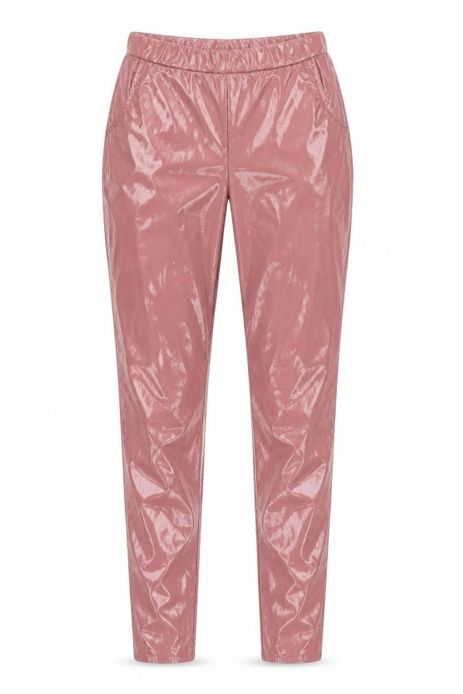 PRETTYLITTLETHING Womens Pink  Polyester Jegging Leggings Size 4 L27 in