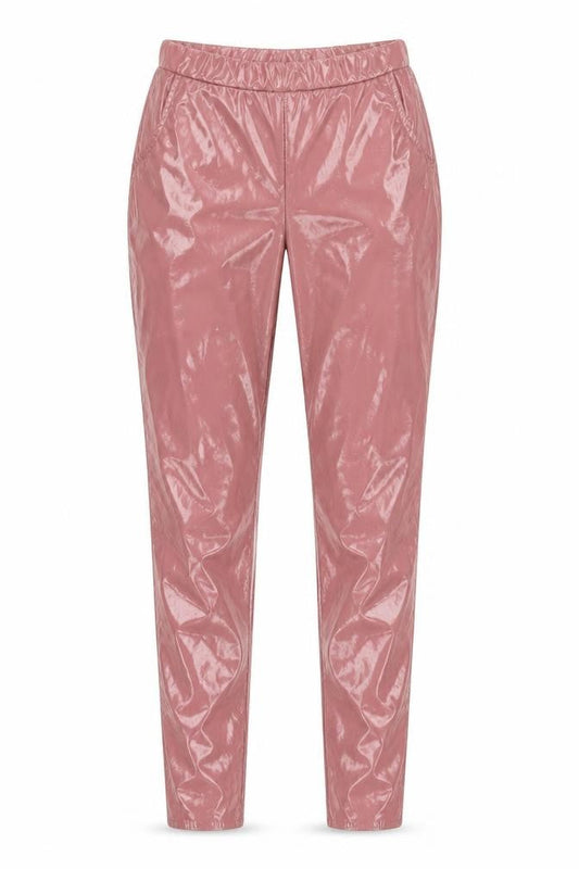 PRETTYLITTLETHING Womens Pink  Polyester Jegging Leggings Size 4 L27 in