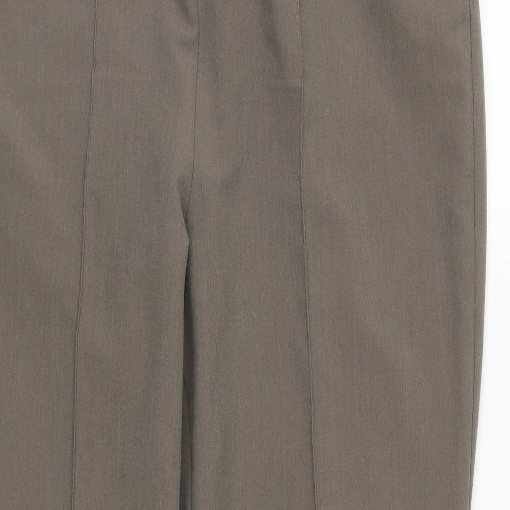 Classic Womens Grey  Polyester Trousers  Size 12 L25 in Regular