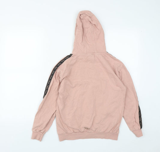 Skechers Girls Pink  Cotton Pullover Hoodie Size 10-11 Years