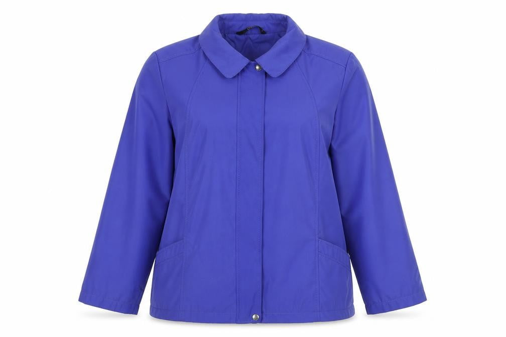 Bonmarché Womens Blue Rain Coat Coat Size L Zip