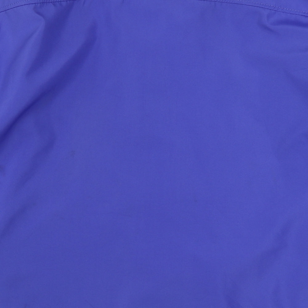 bm collection        Womens Blue   Rain Coat Coat Size L  Zip