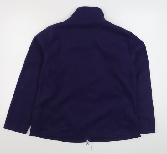 Anne De Lancay Womens Purple   Jacket  Size M  Zip