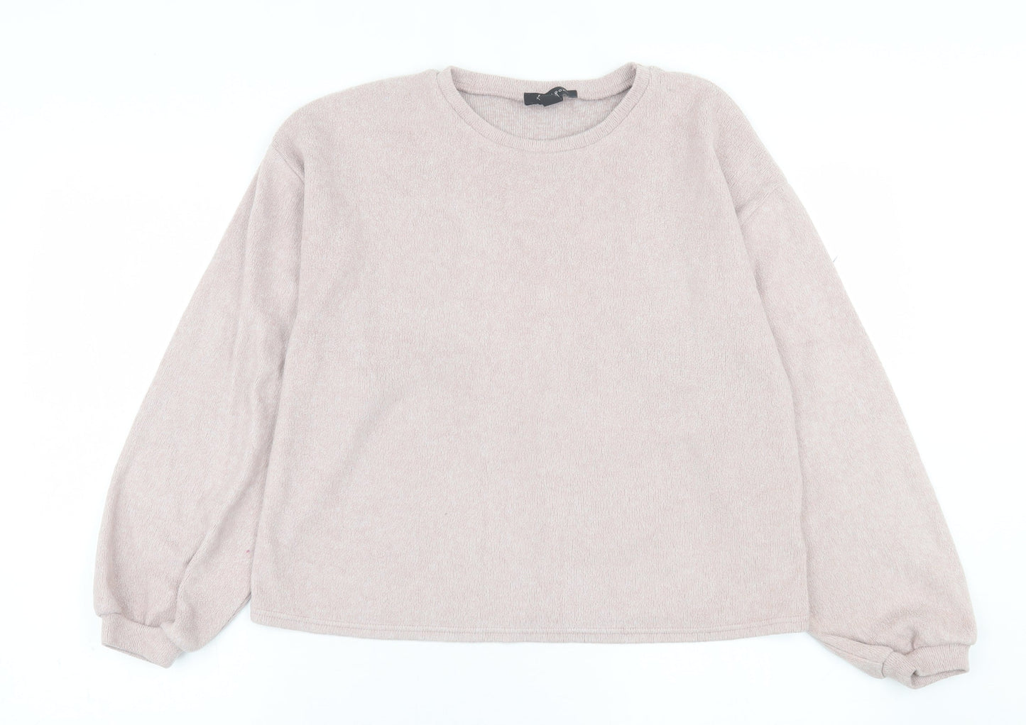 New Look Womens Pink Crew Neck  Polyester Pullover Jumper Size M