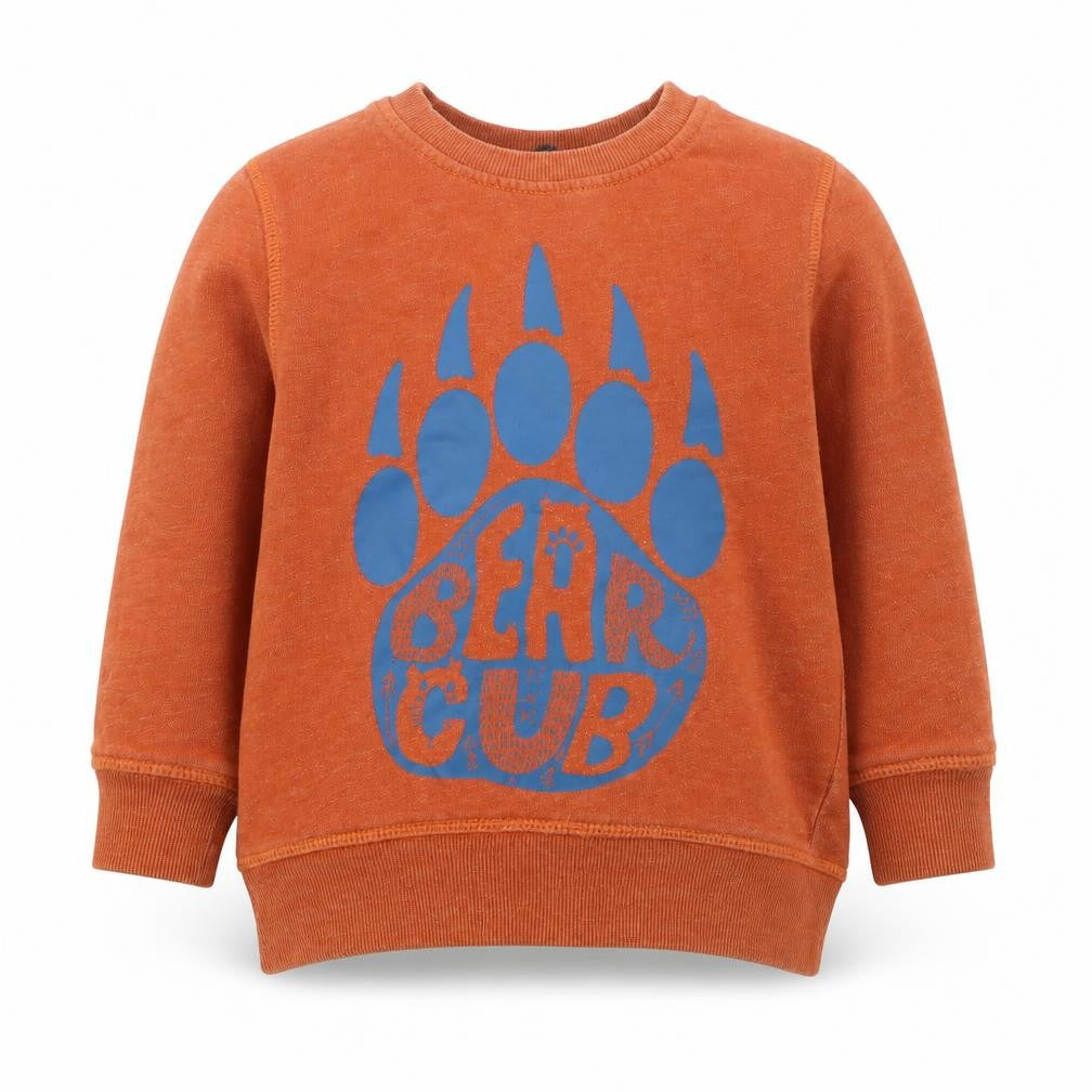 George Boys Brown  Cotton Pullover Sweatshirt Size 2-3 Years  Pullover