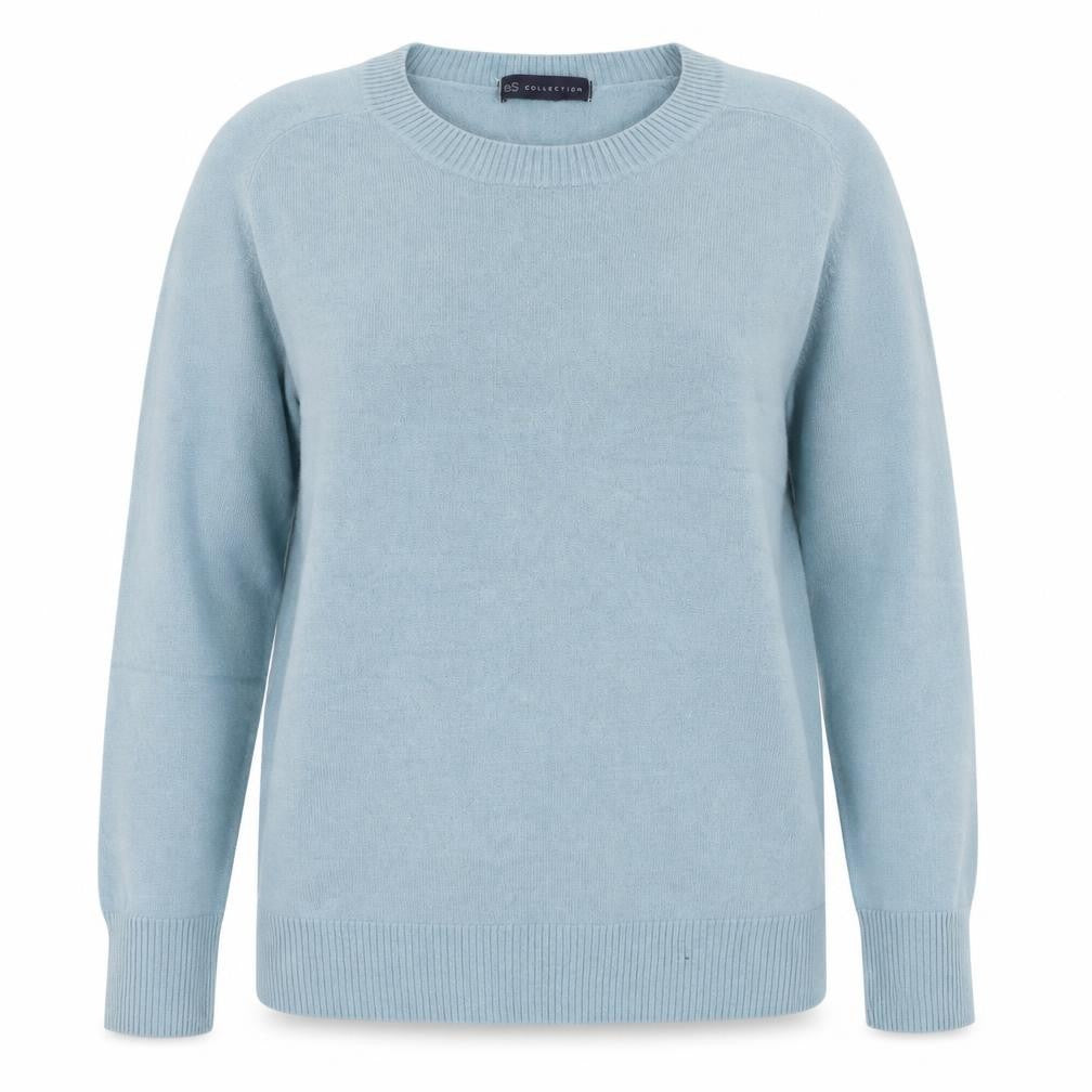 Marks and Spencer Womens Blue Round Neck  Acrylic Pullover Jumper Size 12