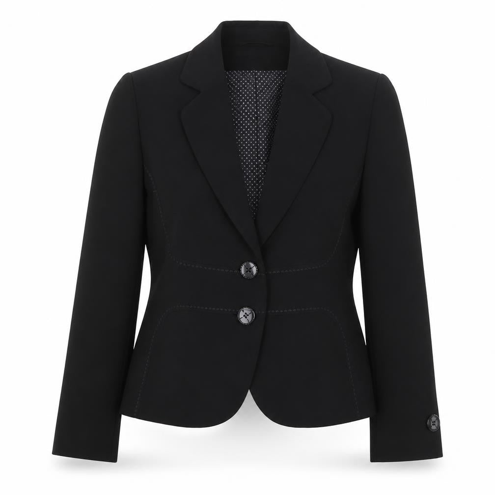Marks and Spencer Womens Black  Polyester Jacket Blazer Size 8