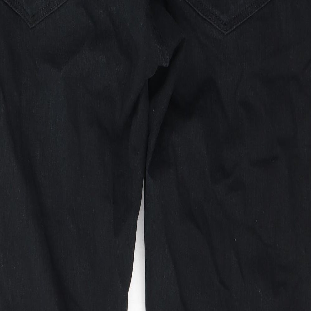 Marks and Spencer Womens Black  Cotton Skinny Jeans Size 38 in L31 in Regular Button
