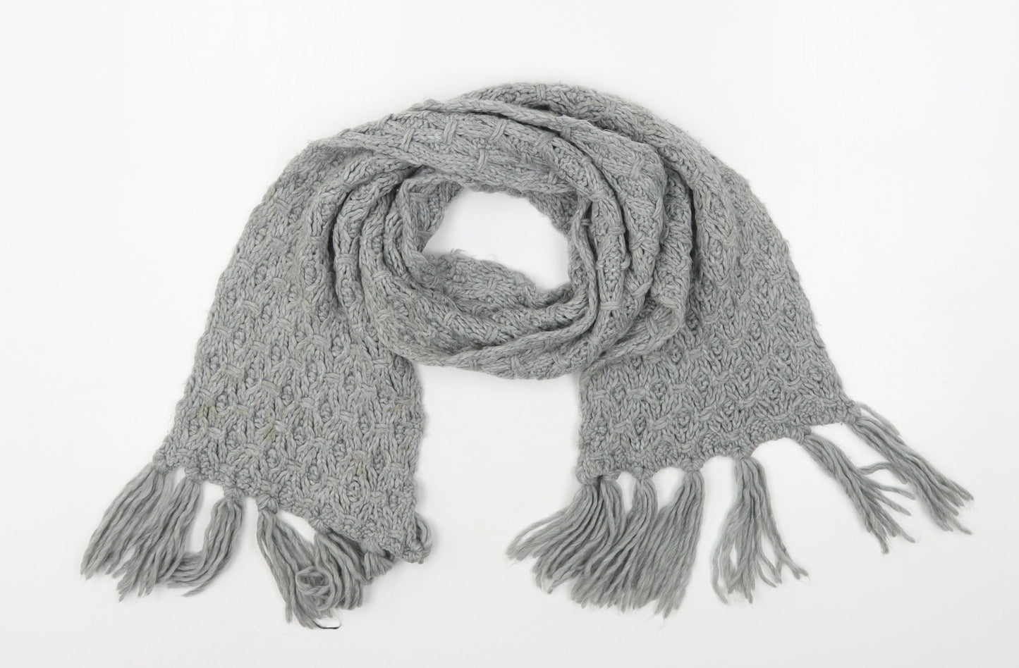 Preworn Womens Grey  Polyester  Scarf