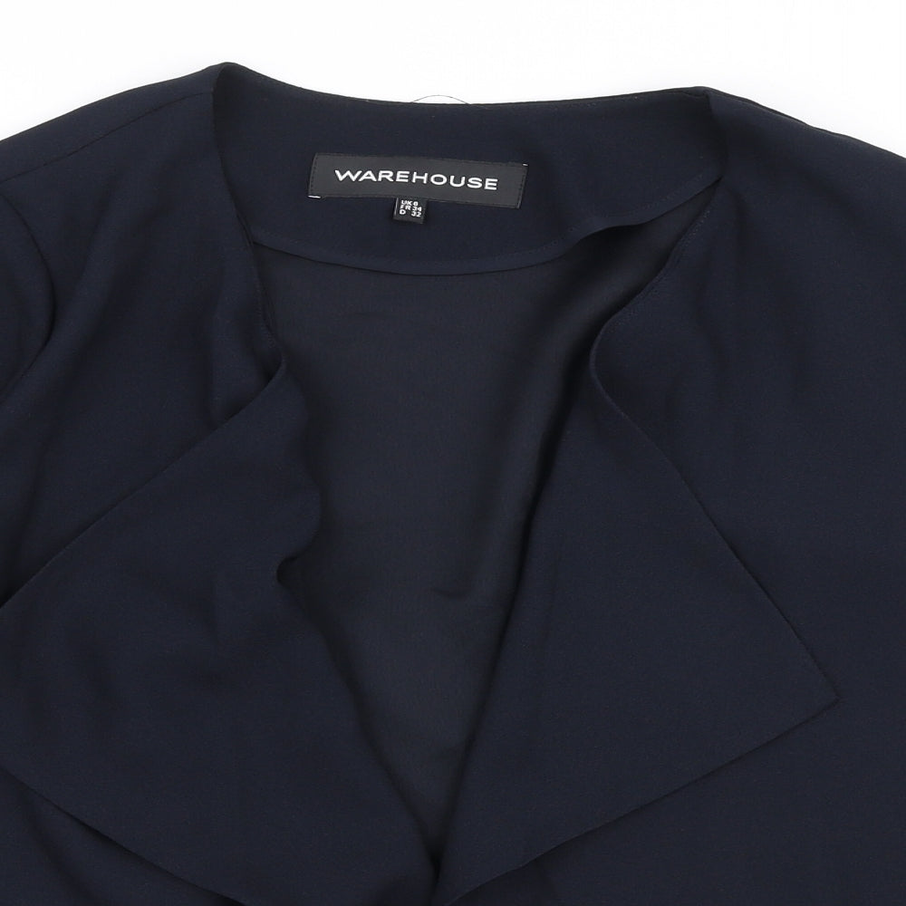 Warehouse Womens Blue   Jacket Blazer Size 6