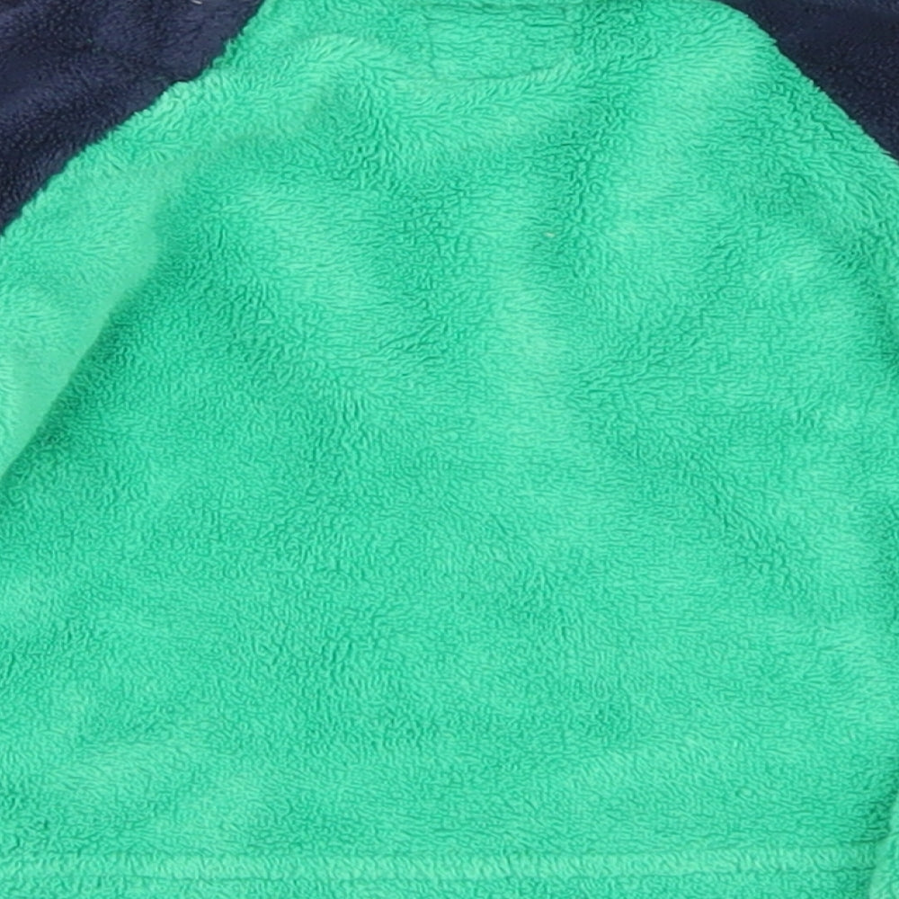 Primark Boys Green Solid Polyester Robe Pyjama Top Size 6-9 Months  Button - Monster