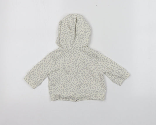 Gap Baby Multicoloured Animal Print Cotton Full Zip Jumper Size 0-3 Months