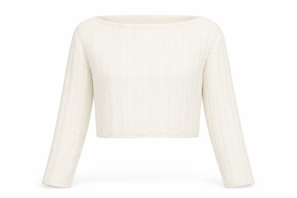 ASOS Womens White Round Neck  Acrylic Pullover Jumper Size 12
