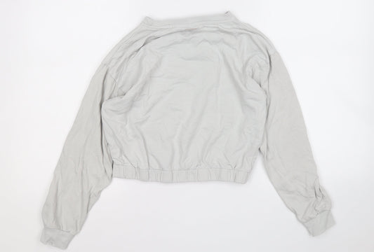 Sketchers Girls Grey  Cotton Pullover Sweatshirt Size 10-11 Years   - California