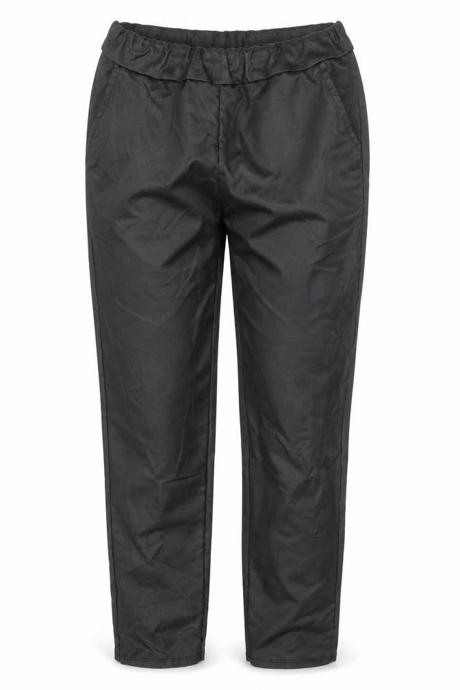 Preworn Womens Black  Viscose Trousers  Size 28 L28 in Regular