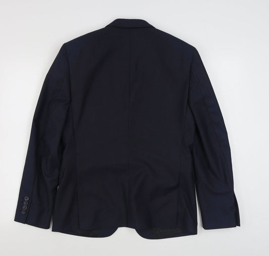 My Very Mens Blue  Polyester Jacket Suit Jacket Size 38