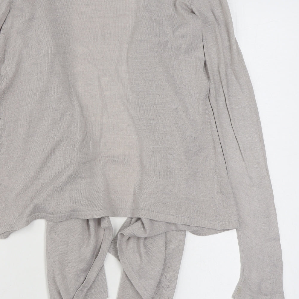 Garfield & Marks Womens Beige V-Neck  Acrylic Cardigan Jumper Size 14