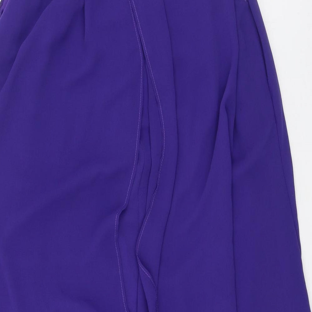 jumpo Womens Purple  Polyester Shift  Size M  Round Neck