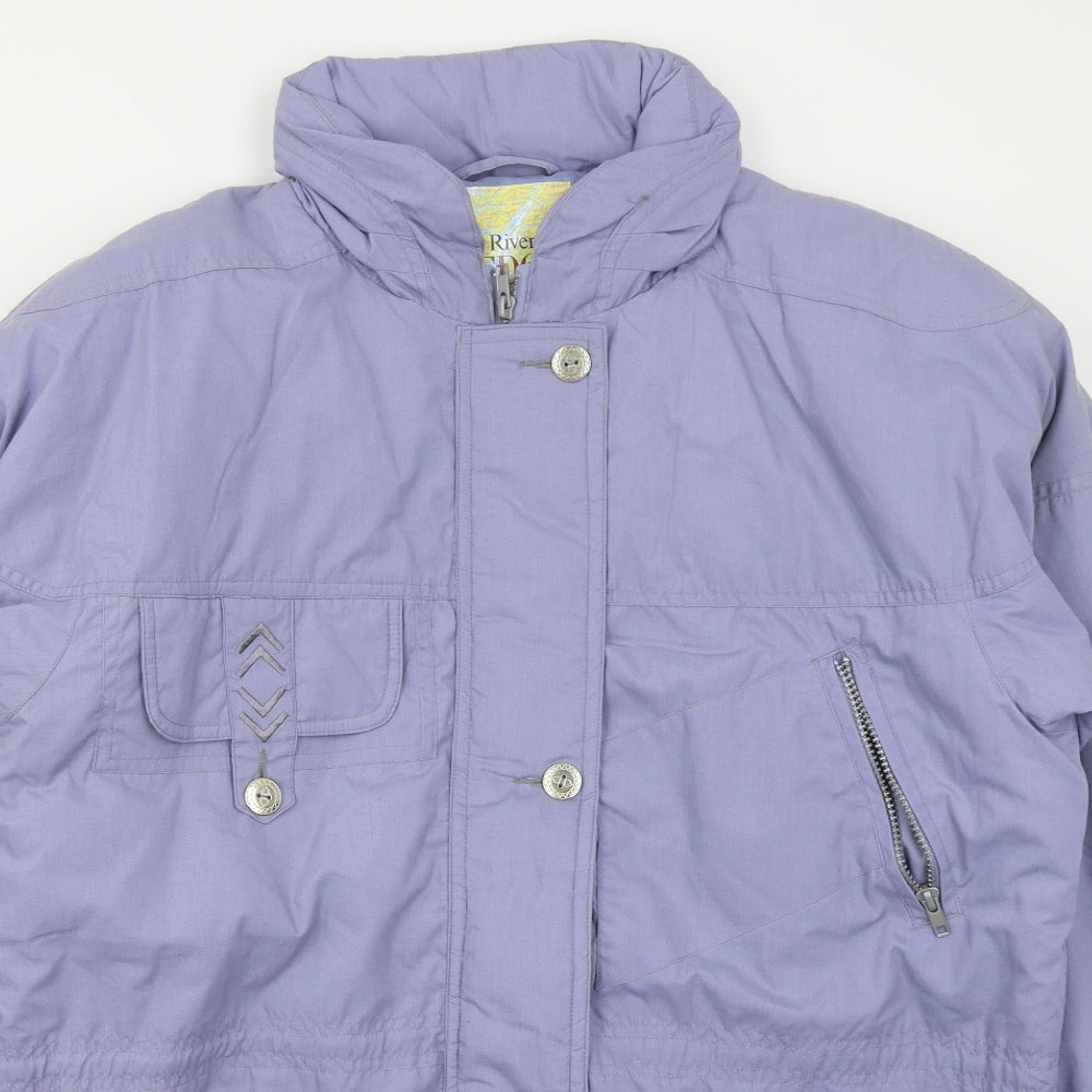 Rivers Edge Womens Purple   Jacket Coat Size 12  Zip