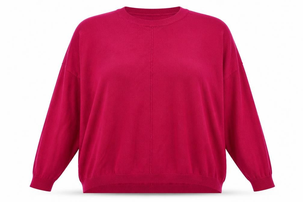 Marks and Spencer Womens Pink Crew Neck  Acrylic Pullover Jumper Size 12