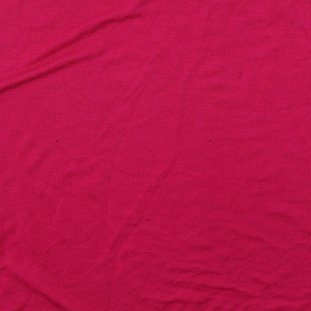 Marks and Spencer Womens Pink Crew Neck  Acrylic Pullover Jumper Size 12