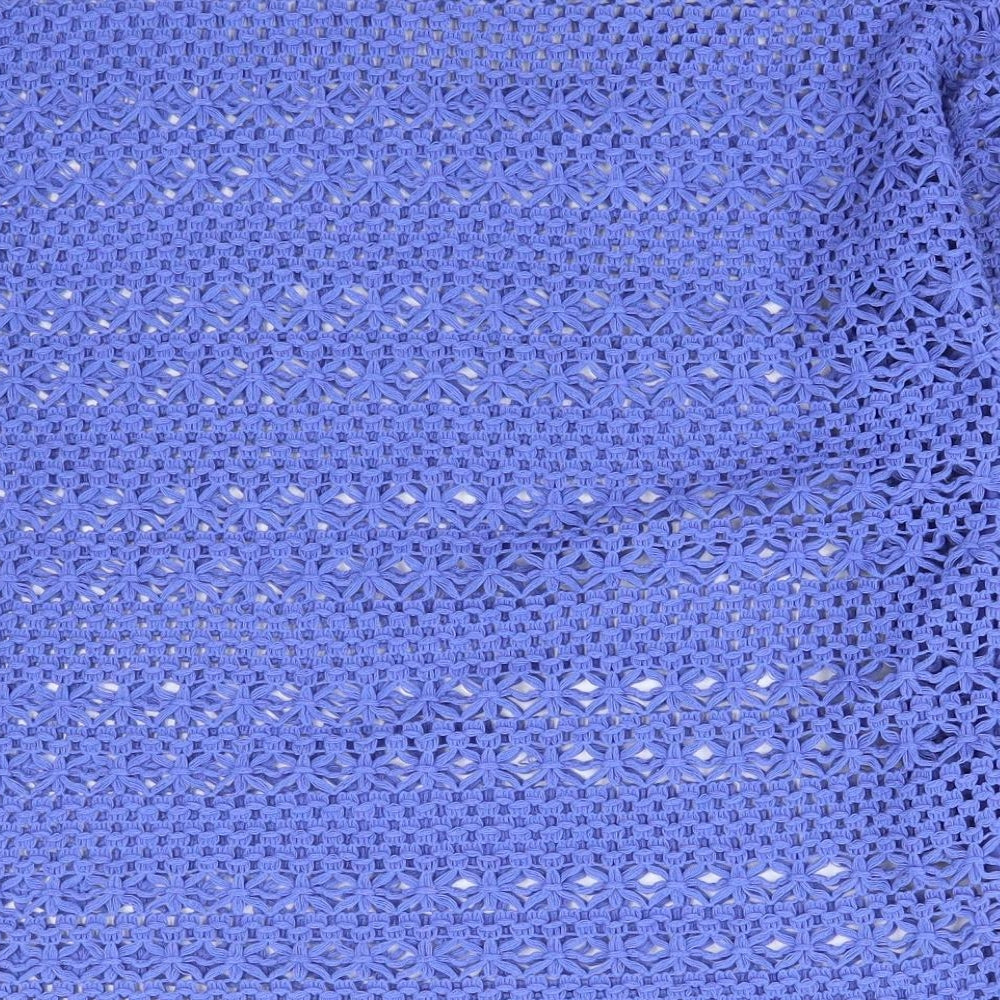 NEXT Womens Blue Boat Neck  Polyester Pullover Jumper Size 10