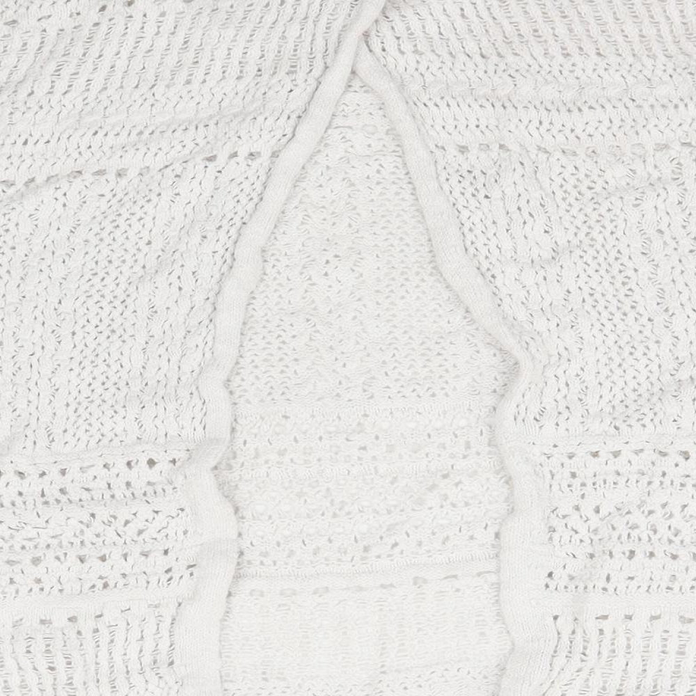 George Womens Ivory Scoop Neck  Cotton Pullover Jumper Size 18