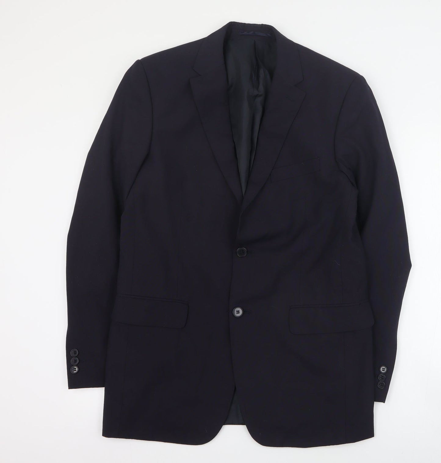 Karl Jackson Mens Blue  Polyester Jacket Suit Jacket Size M