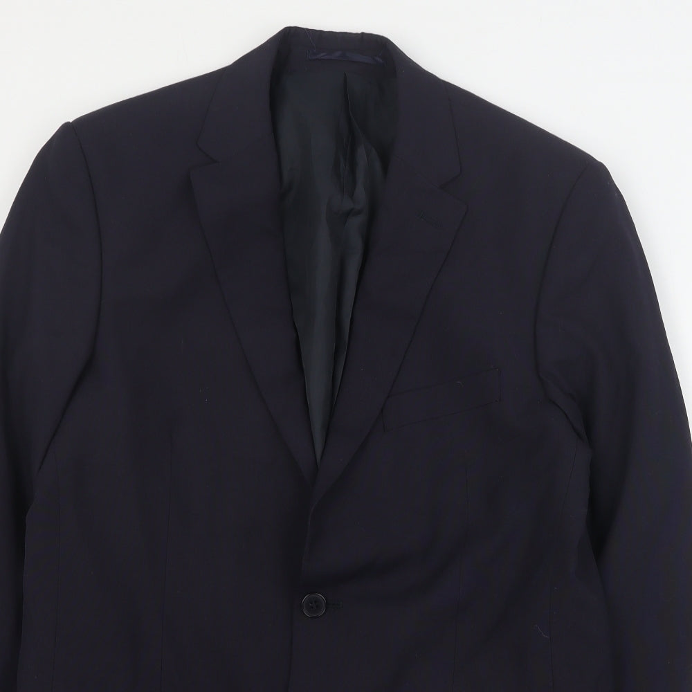 Karl Jackson Mens Blue  Polyester Jacket Suit Jacket Size M