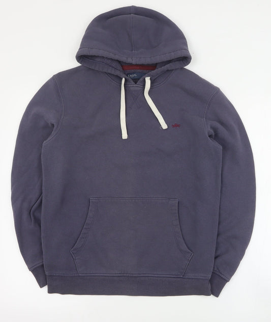 Matalan Mens Blue  Cotton Pullover Hoodie Size S