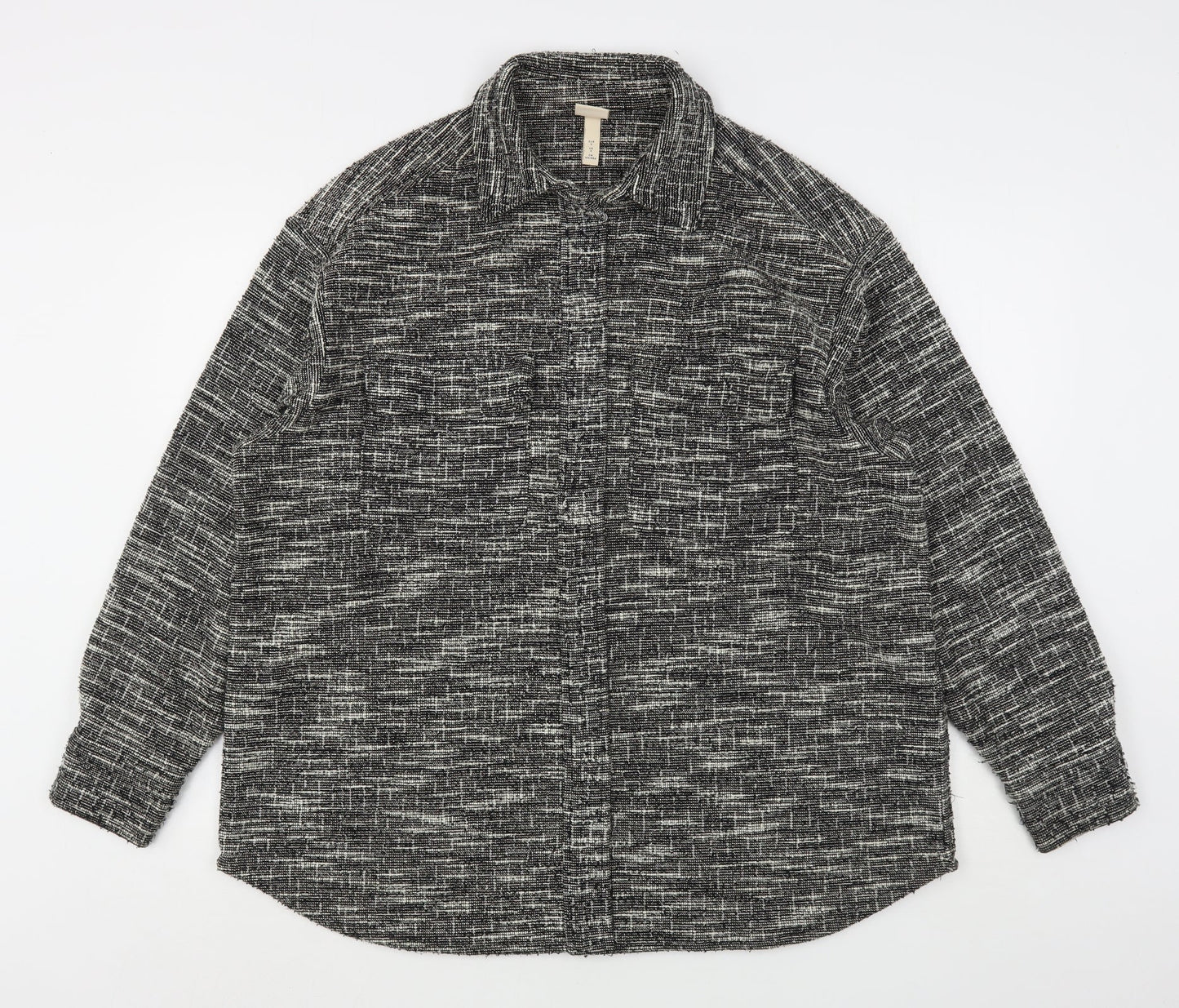 H&M Womens Grey   Jacket  Size S   - Shirt Jacket