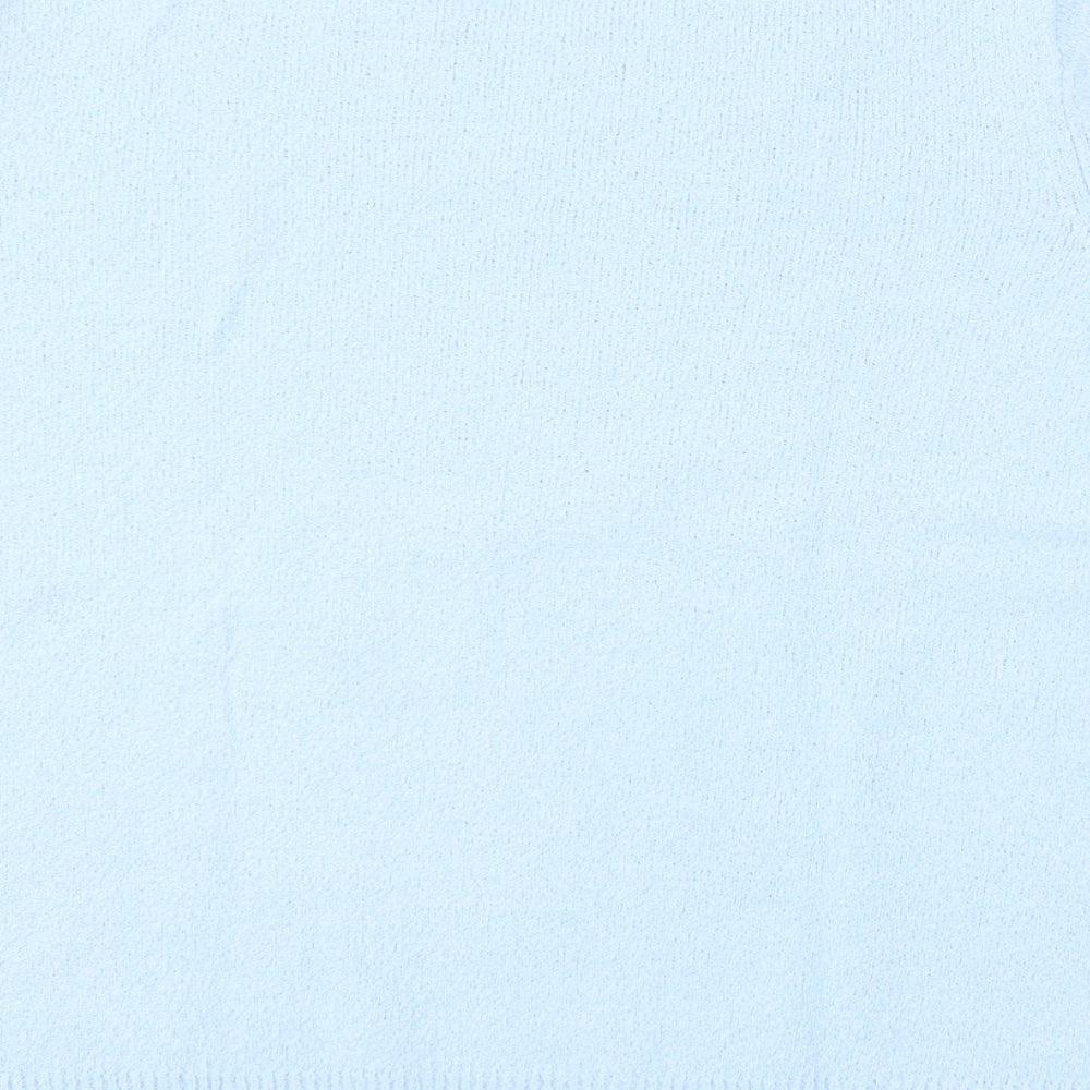 Berkertex Womens Blue  Acrylic Basic T-Shirt Size 14 Round Neck - 14/16