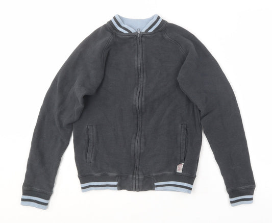 M&Co Boys Grey  Cotton Full Zip Sweatshirt Size 12-13 Years