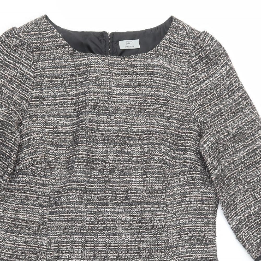 F&F Womens Black  Polyester Shift  Size 14  Round Neck