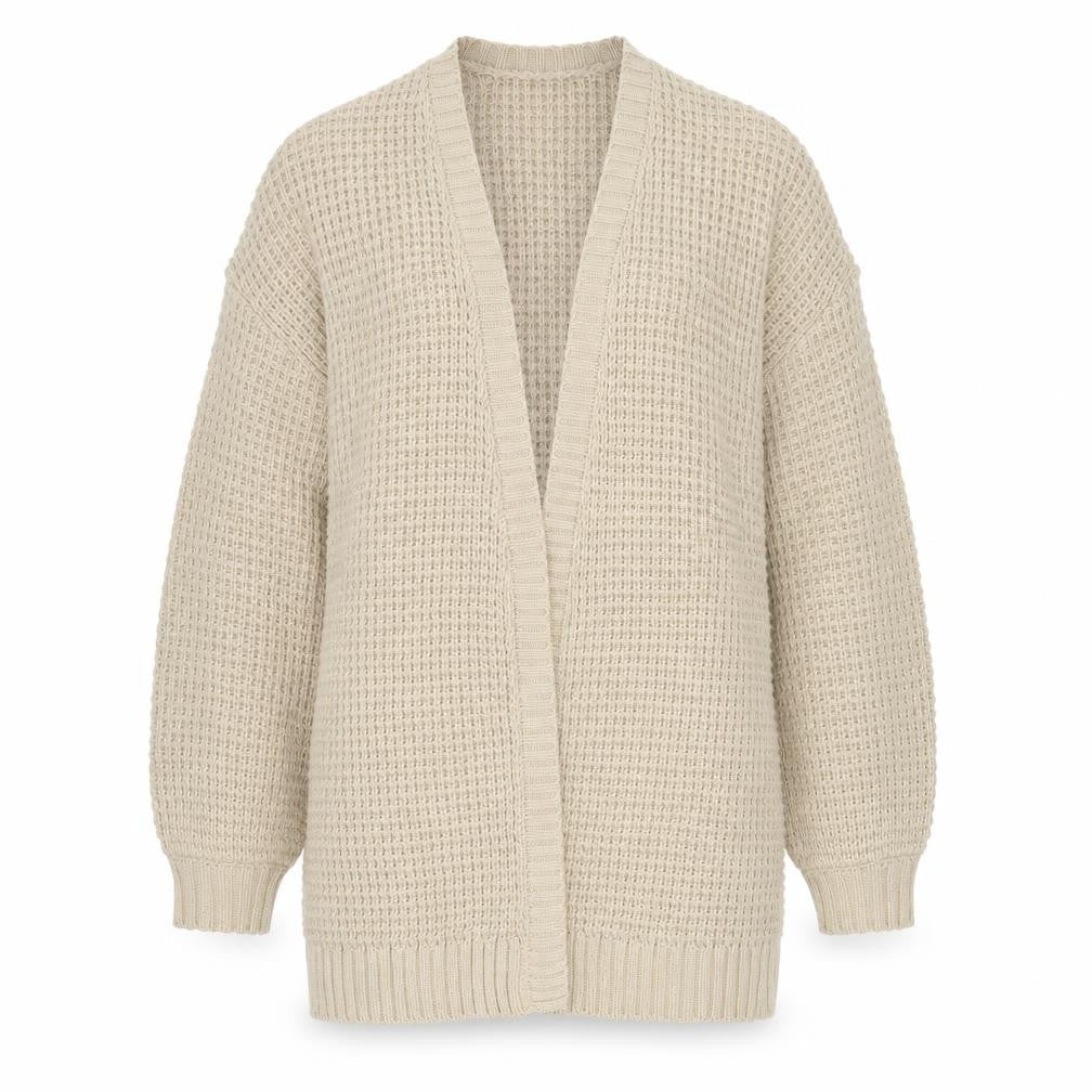 Divided Womens Beige V-Neck  Acrylic Cardigan Jumper Size XS