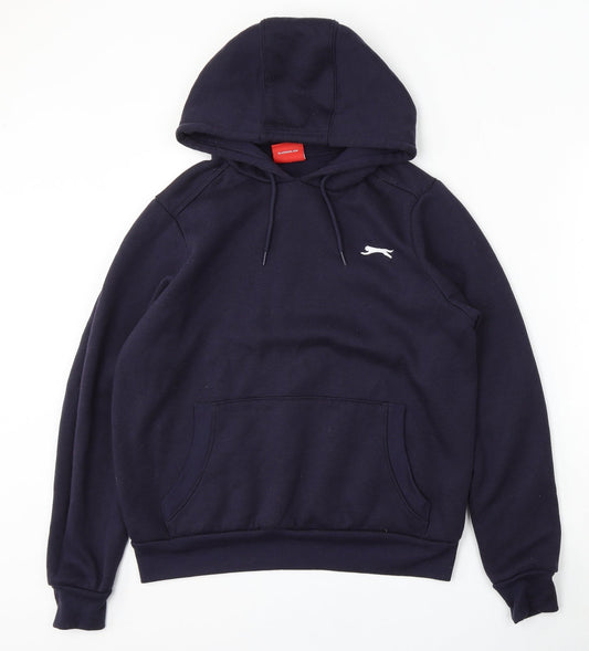 Slazenger Mens Blue  Polyester Pullover Hoodie Size XS