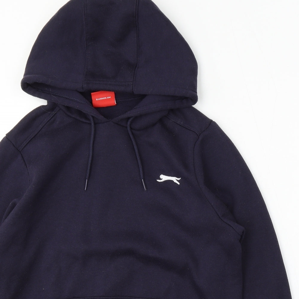Slazenger Mens Blue  Polyester Pullover Hoodie Size XS