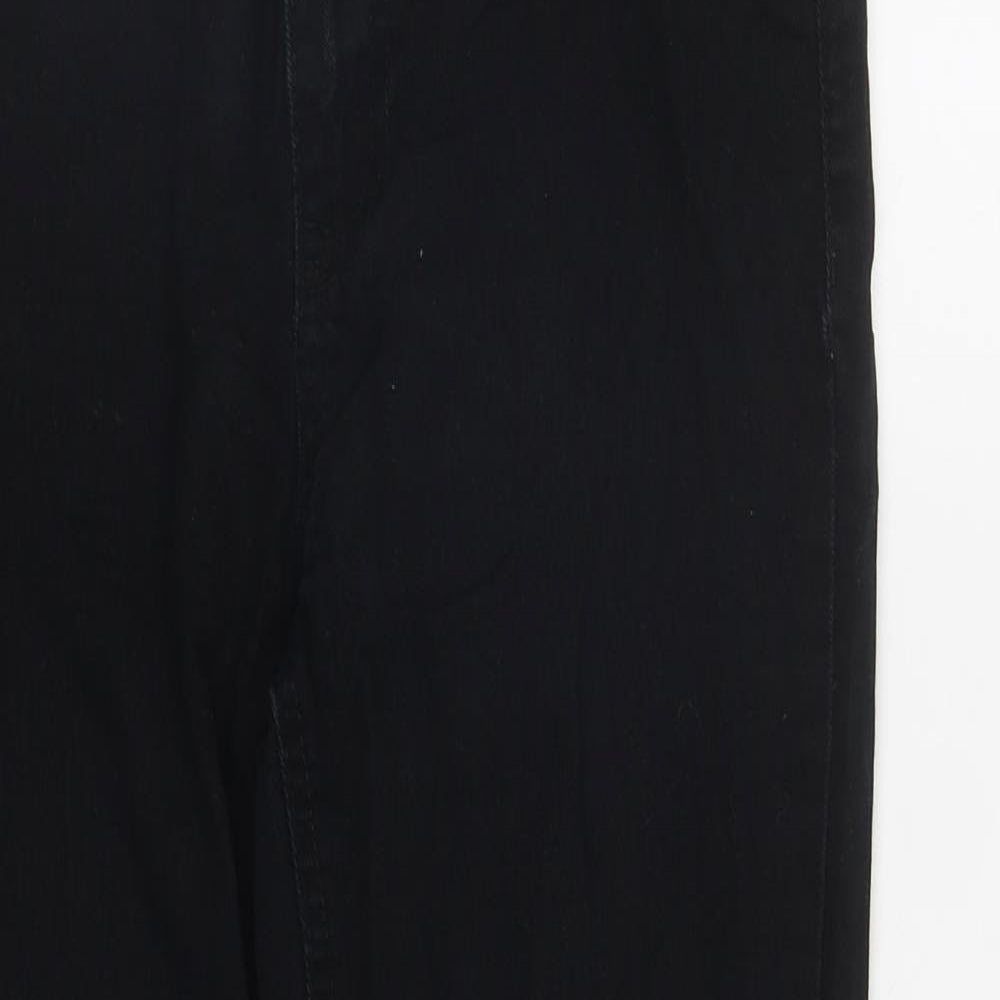 New Look Womens Black  Cotton Skinny Jeans Size 8 L24 in Regular Zip